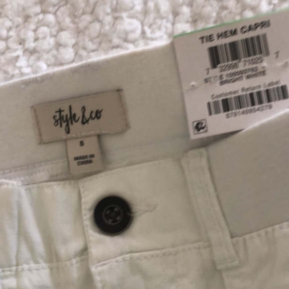 New with Tags Style and Co capris - Picture 7 of 8